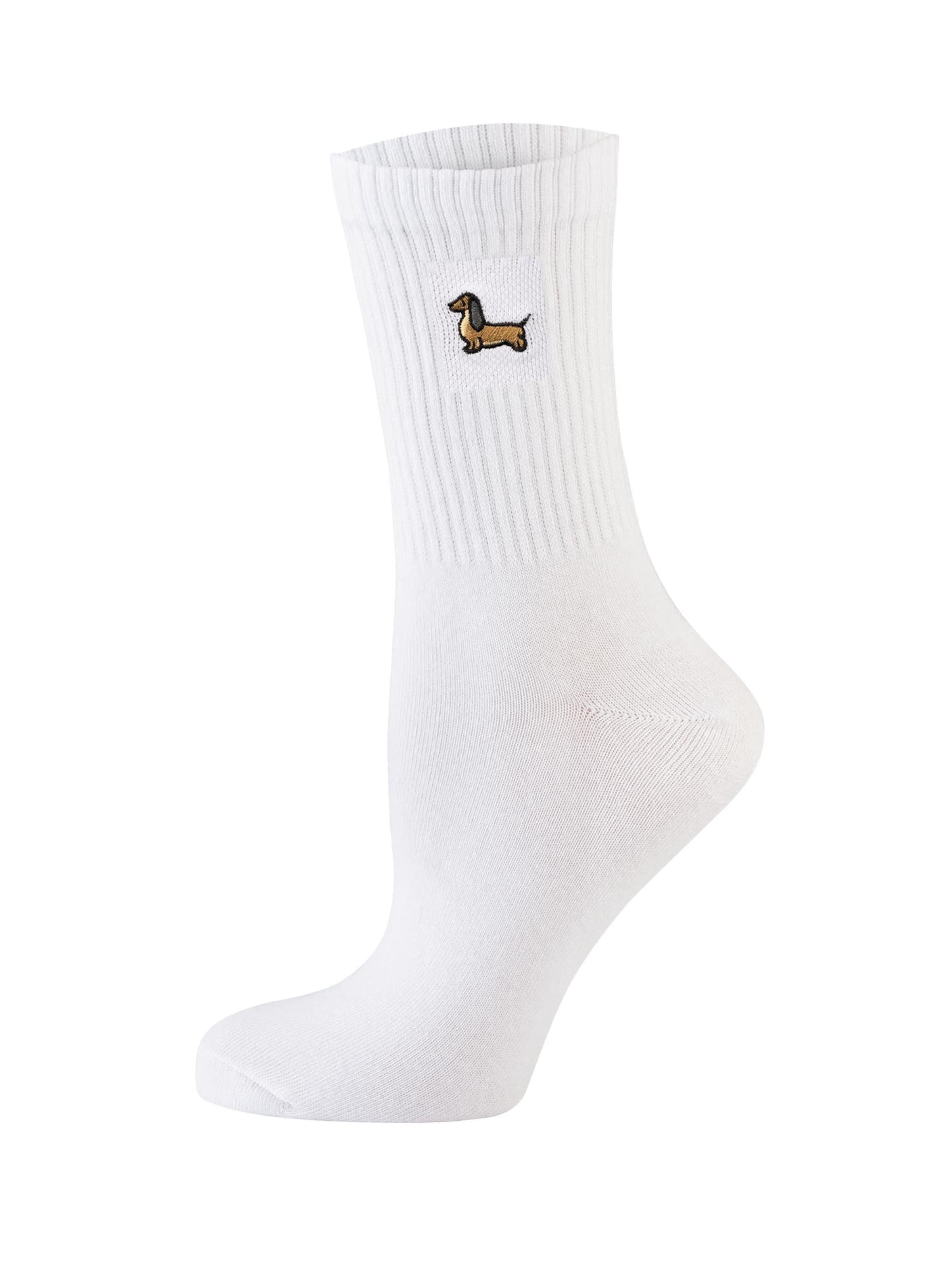 Nur Die Socks ' Good Vibes Tennis ' in White