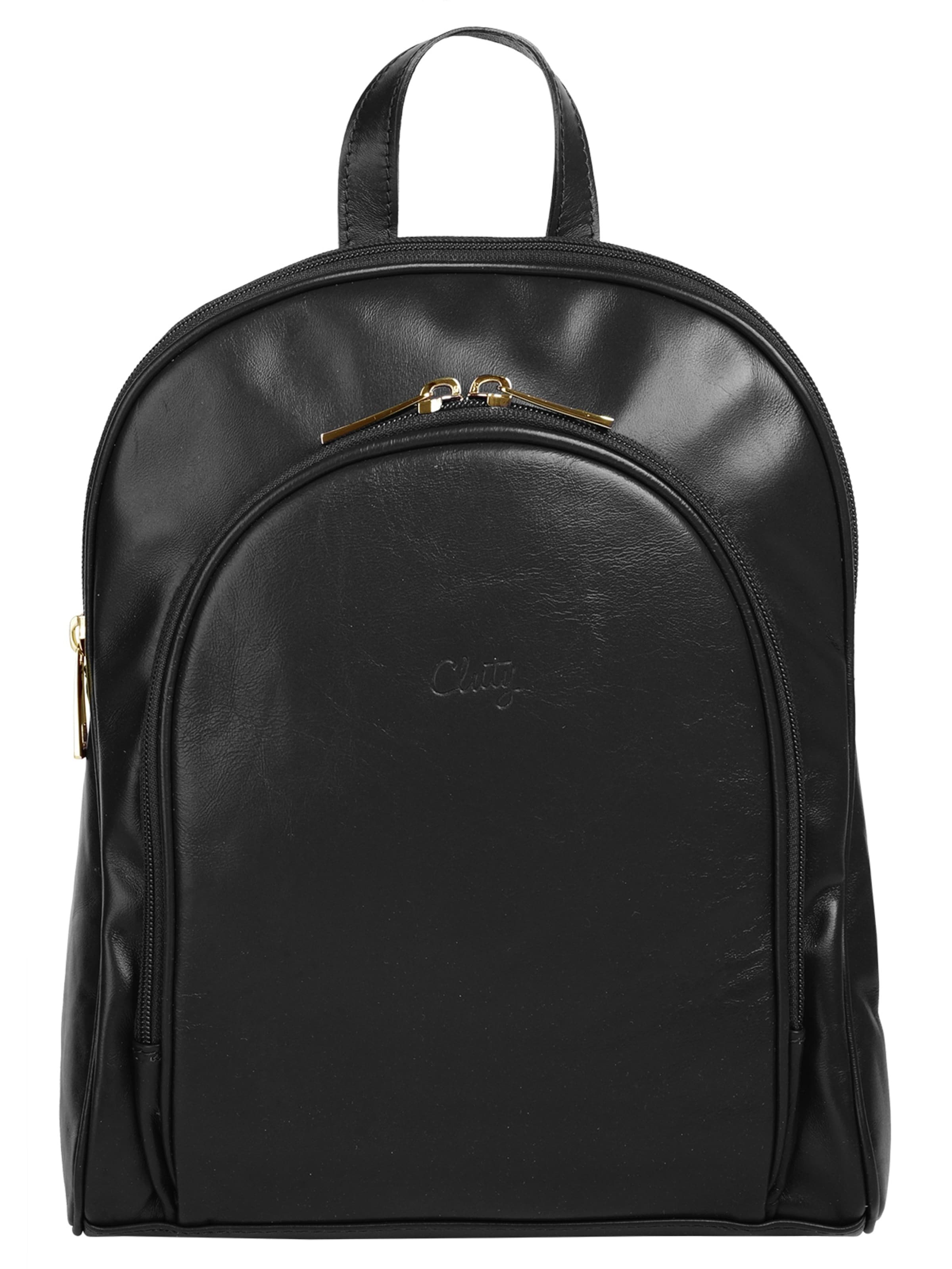 Cluty Backpack in Black: front