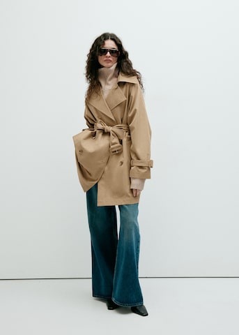 MANGO Overgangsfrakke 'TATAM' i beige