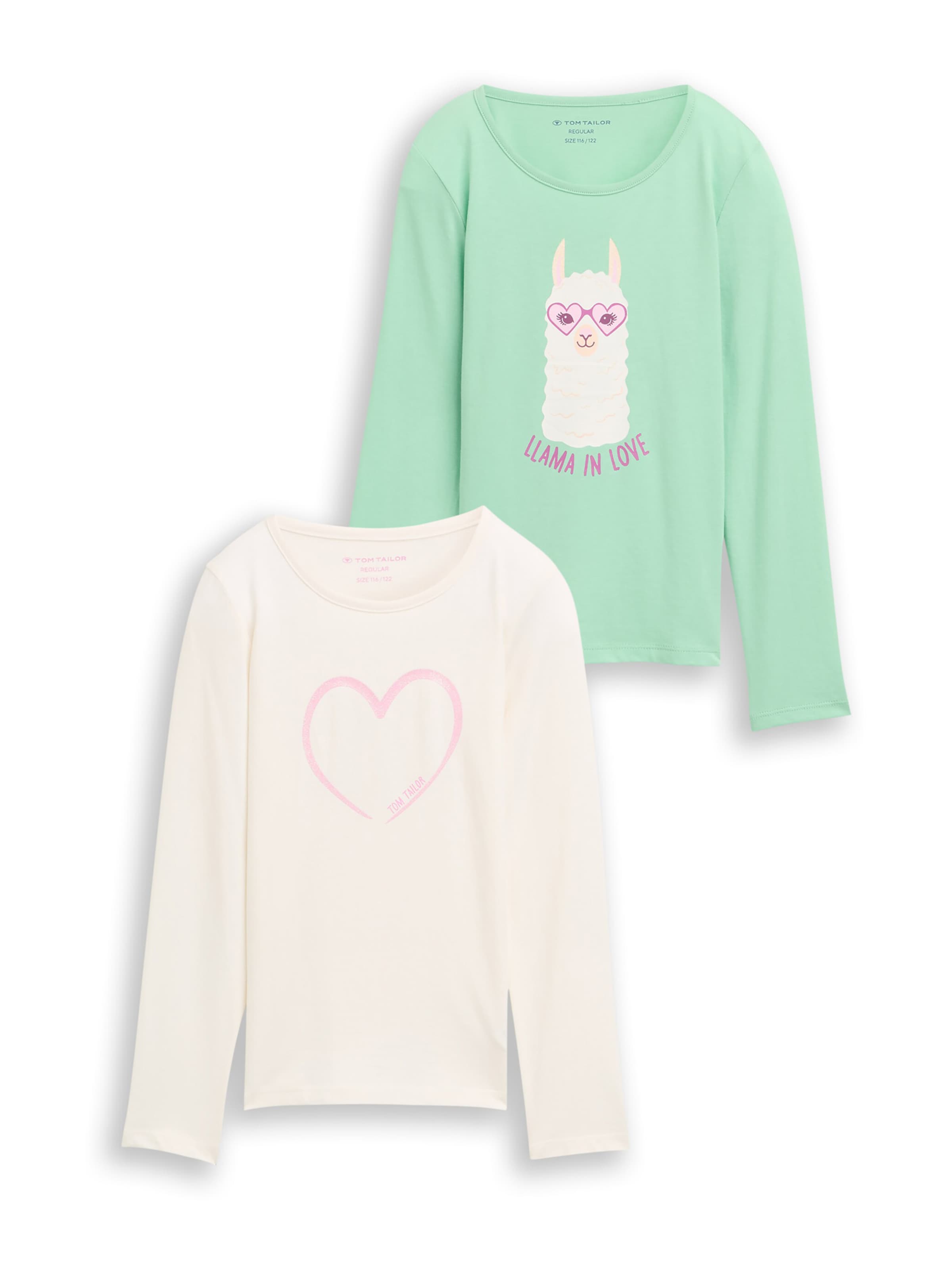 TOM TAILOR - Camiseta en verde: frente