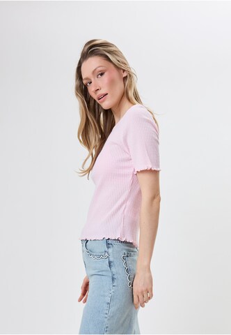 OH APRIL - Camisa 'Lune' em rosa