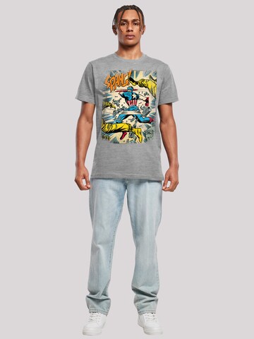 F4NT4STIC Shirt 'Marvel Captain America Spang' in Grey