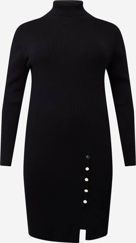 Abito in maglia 'CABA' di Vero Moda Curve in nero: frontale