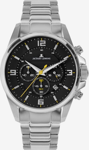 Jacques Lemans Analog Watch in Silver: front