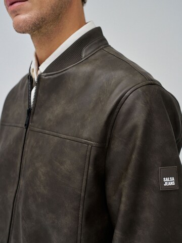 Salsa Jeans Tussenjas in Groen