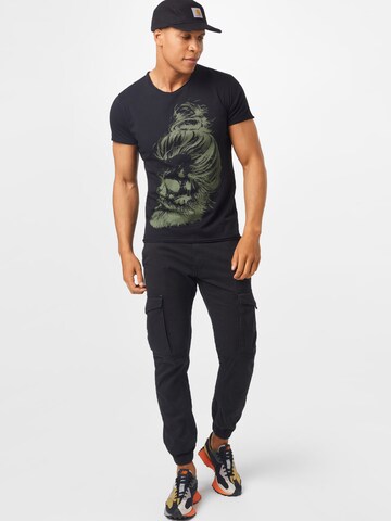 Key Largo Regular fit Majica 'Gareth' | črna barva