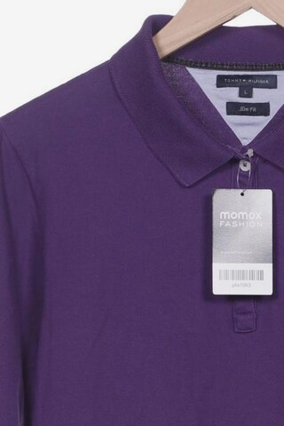 TOMMY HILFIGER Poloshirt L in Lila