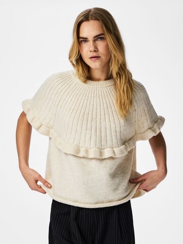 Pullover 'PCBEI' di PIECES in bianco: frontale