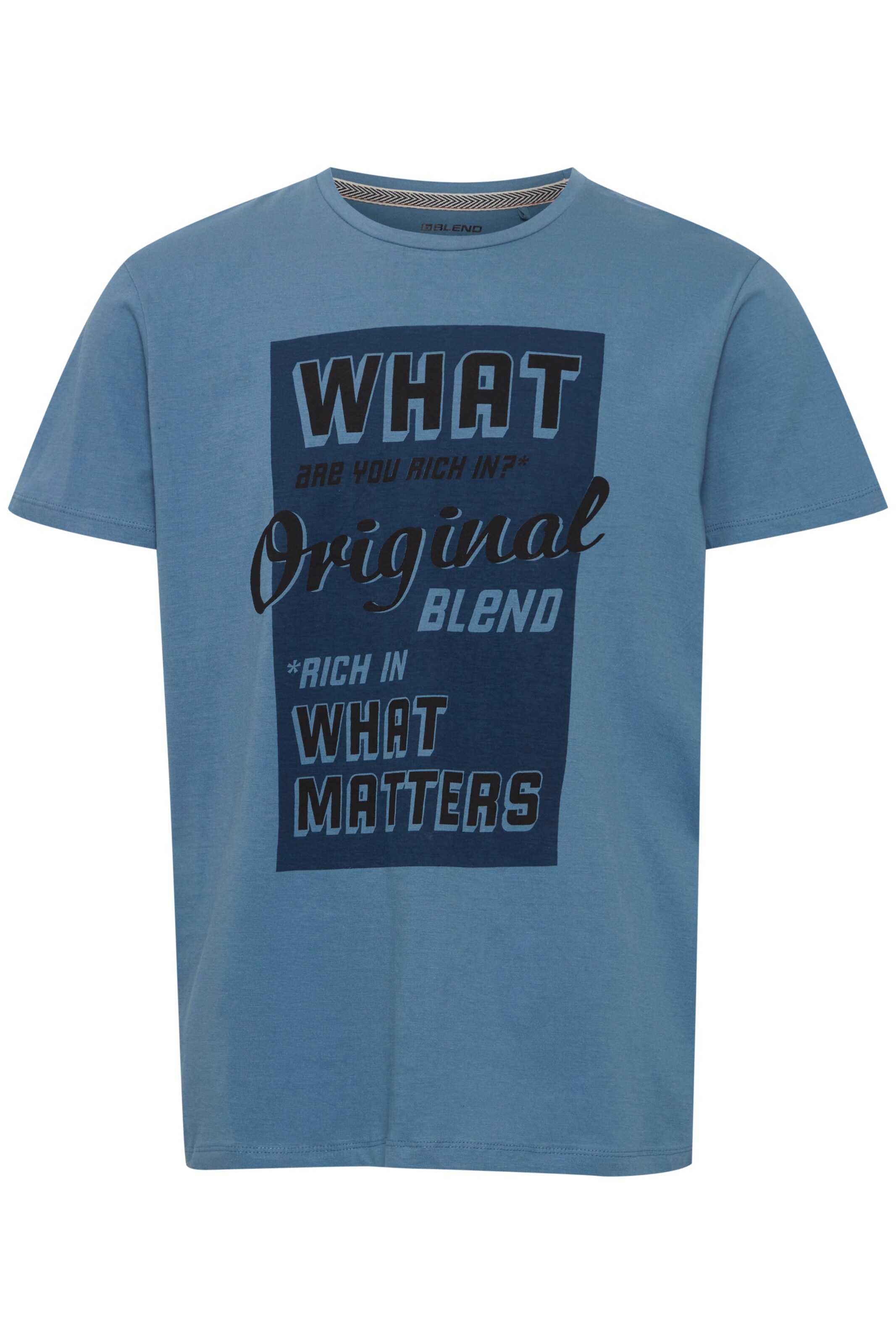 BLEND - Camiseta en azul: frente