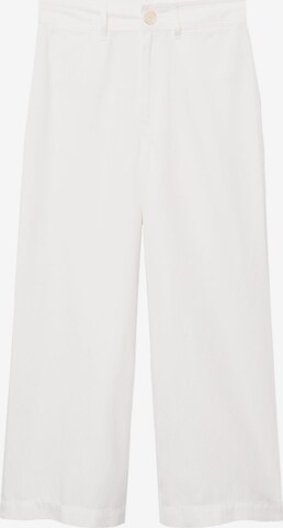 Wide leg Pantaloni di MANGO in bianco: frontale