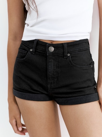Regular Jeans de la Pull&Bear pe negru