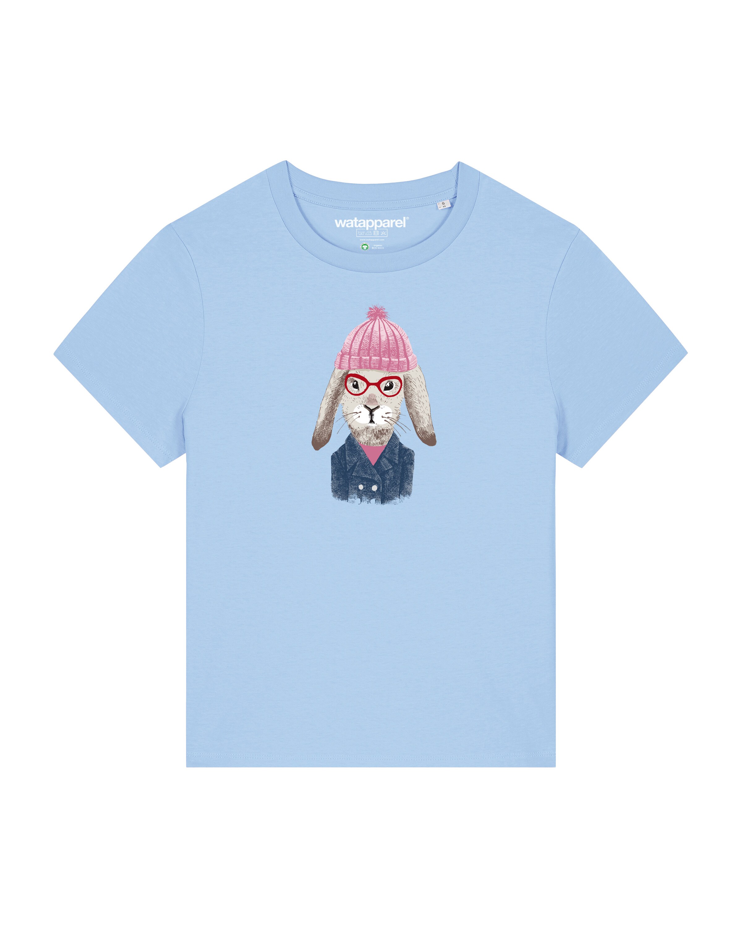 Watapparel Shirt 'Hase' in Blauw: voorkant