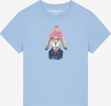 Maglietta 'Hase' di Watapparel in blu: frontale