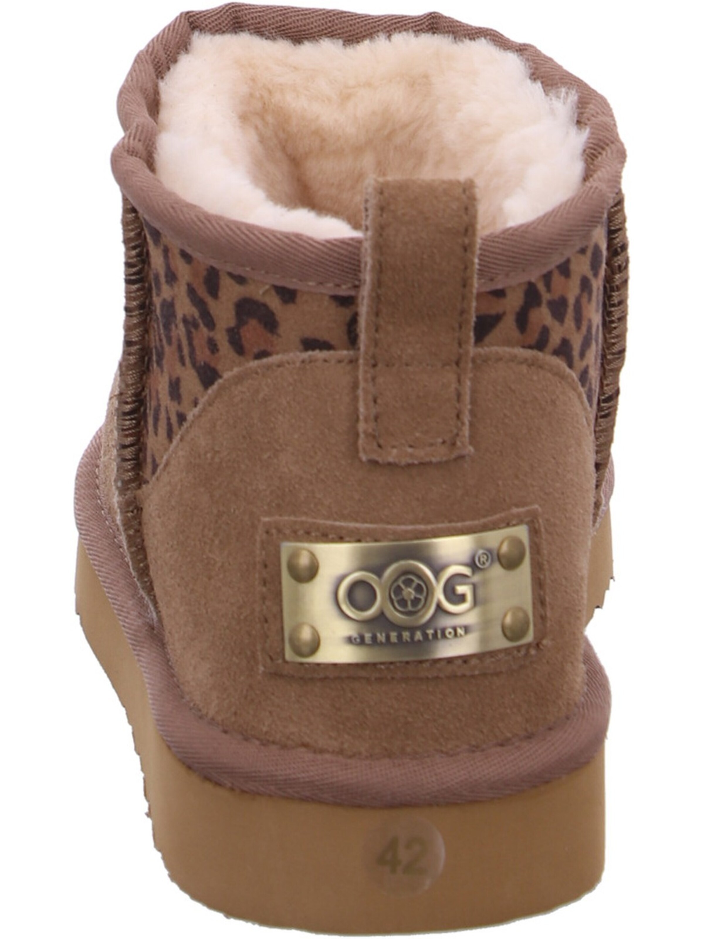 OOG Lace-Up Boots in Beige