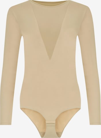 Evoni Blusenbody in Beige: Vorderseite