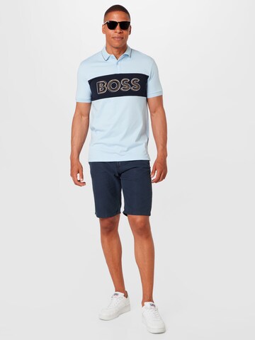 BOSS Green Poloshirt 'Pavel' in Blau