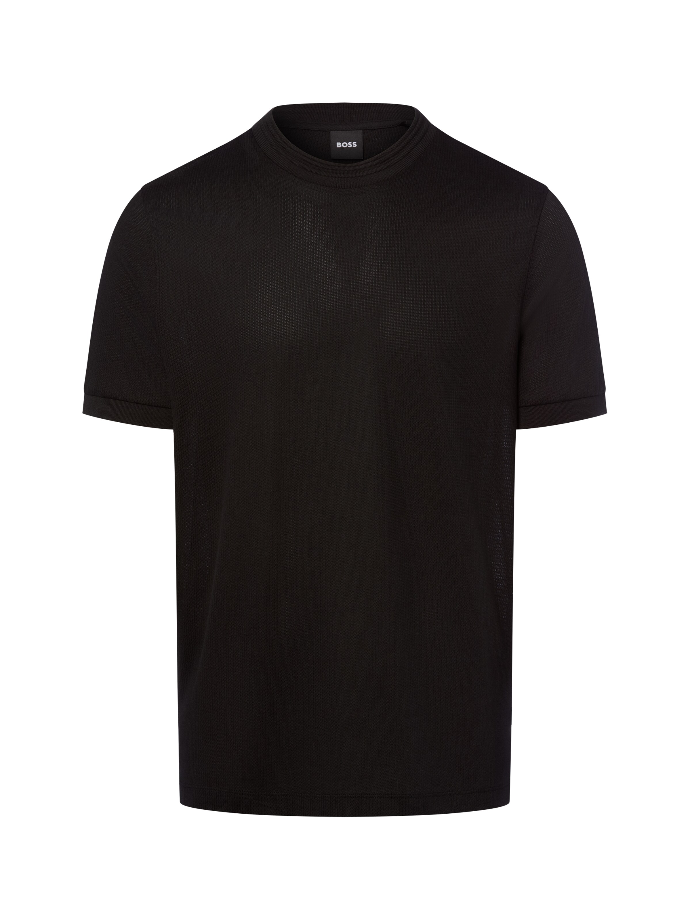 T-Shirt ' H-Thompson ' BOSS en noir : devant