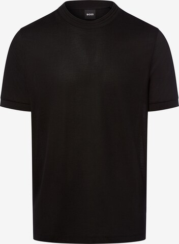 T-Shirt ' H-Thompson ' BOSS en noir : devant