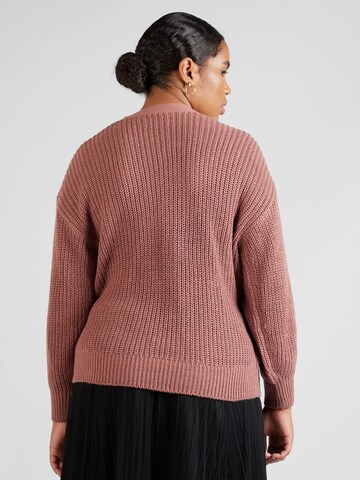 ONLY Curve Knit cardigan 'BREDA' in Pink