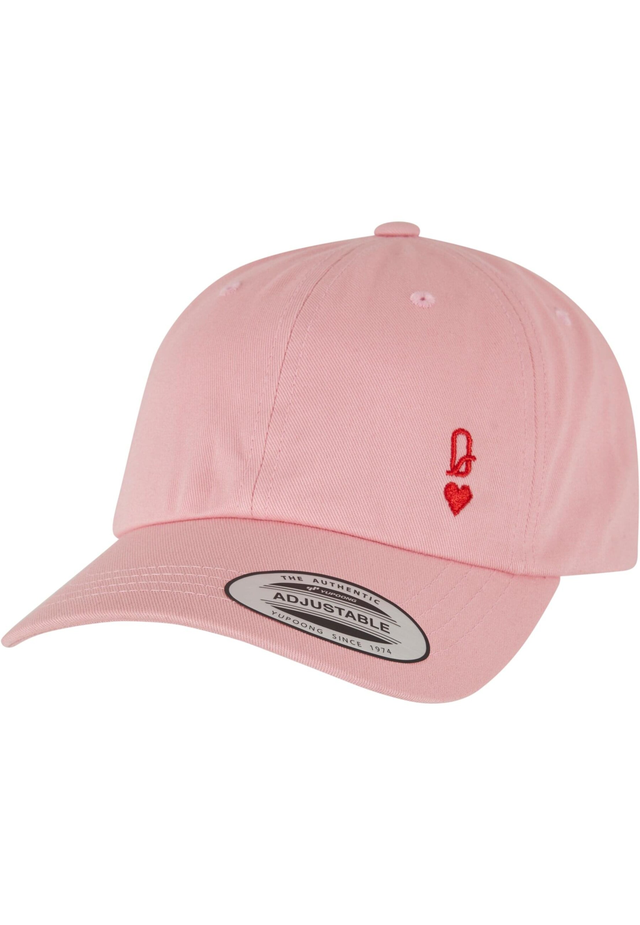 Cappello da baseball 'Queen Card' di Miss Tee in rosa: frontale