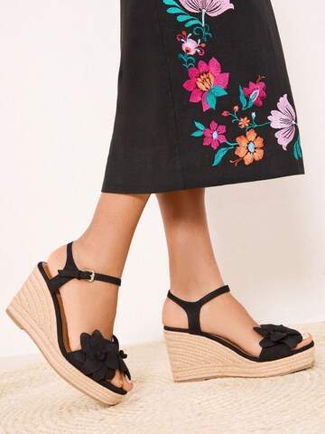 love & roses Sandaal in Zwart