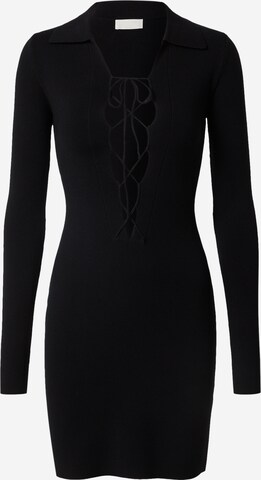 LeGer by Lena Gercke Knitted dress 'Valentine' in Black: front