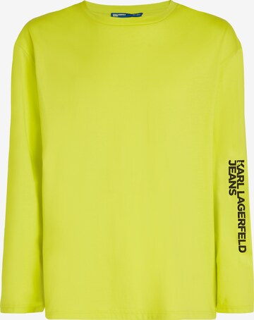 T-Shirt KARL LAGERFELD JEANS en jaune : devant