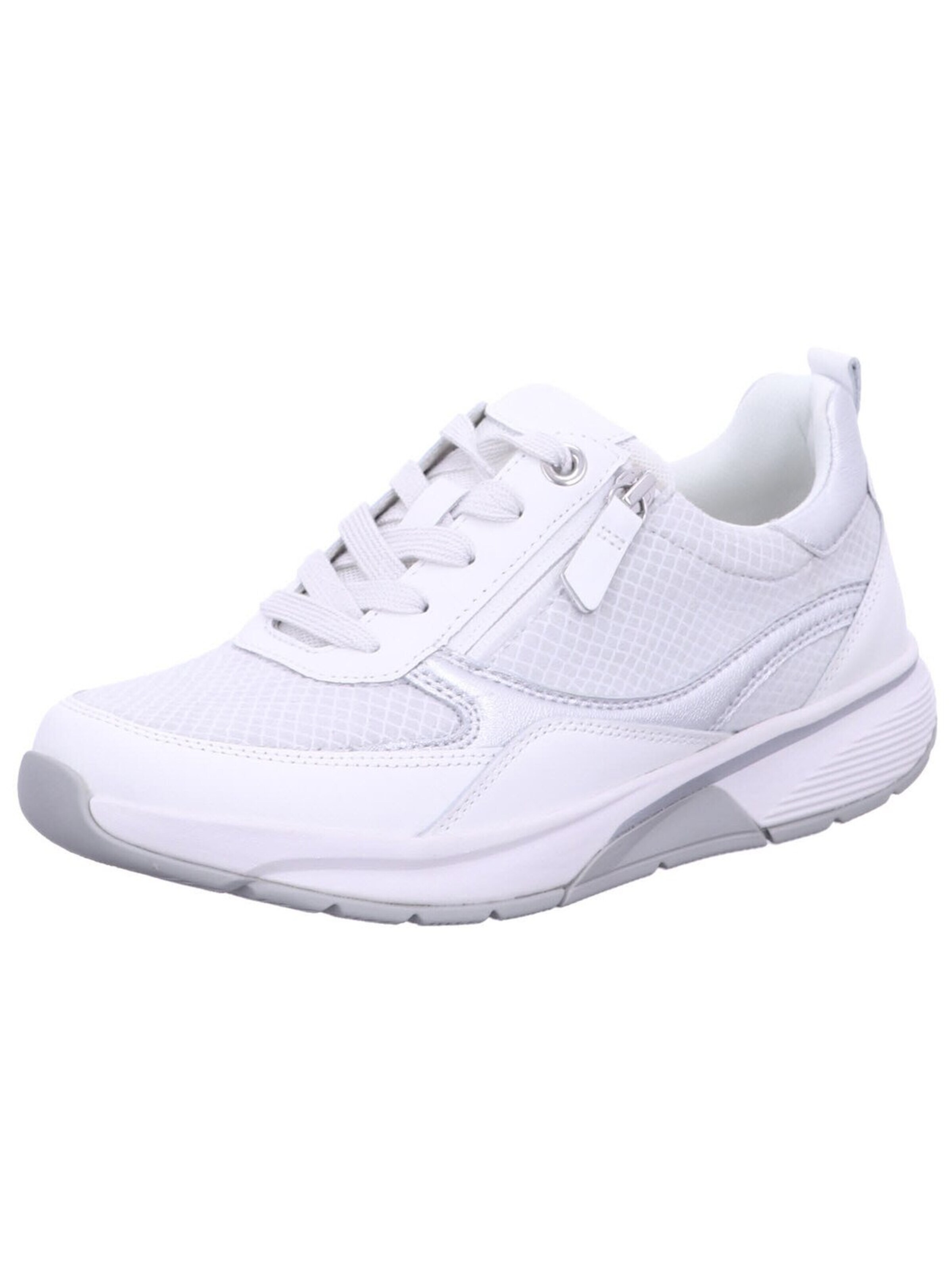 Gabor Comfort Sneakers 'Sneaker Low Damen 66.877 60 Echtleder in weiß' in White: front