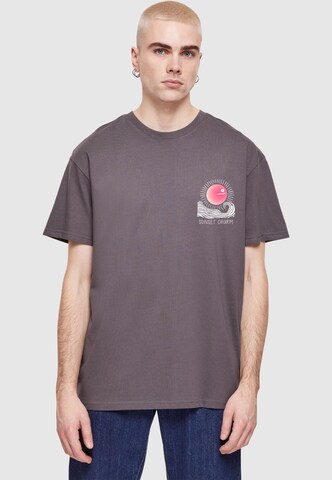 Merchcode Shirt 'Sunset Charm' in Grey: front