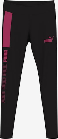 PUMA Skinny Leggings 'Around the Block' in Zwart: voorkant