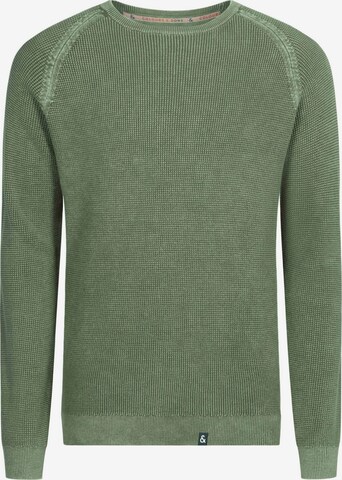 COLOURS & SONS Sweater 'STRUKTUR' in Green: front