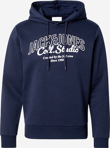 JACK & JONES Sweatshirt 'JJMAKOTO' in Blue: front