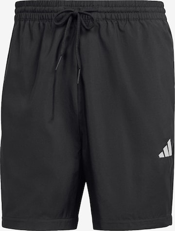 ADIDAS SPORTSWEAR Regular Urheiluhousut 'Essentials' värissä musta: etupuoli