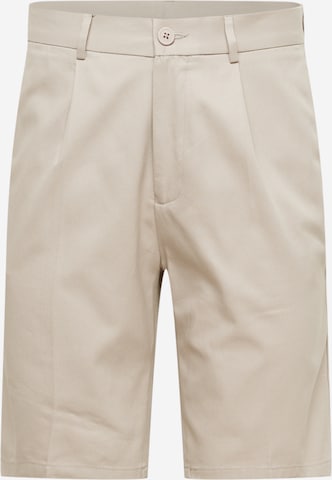 BURTON MENSWEAR LONDON Bukser med lægfolder i beige: forside