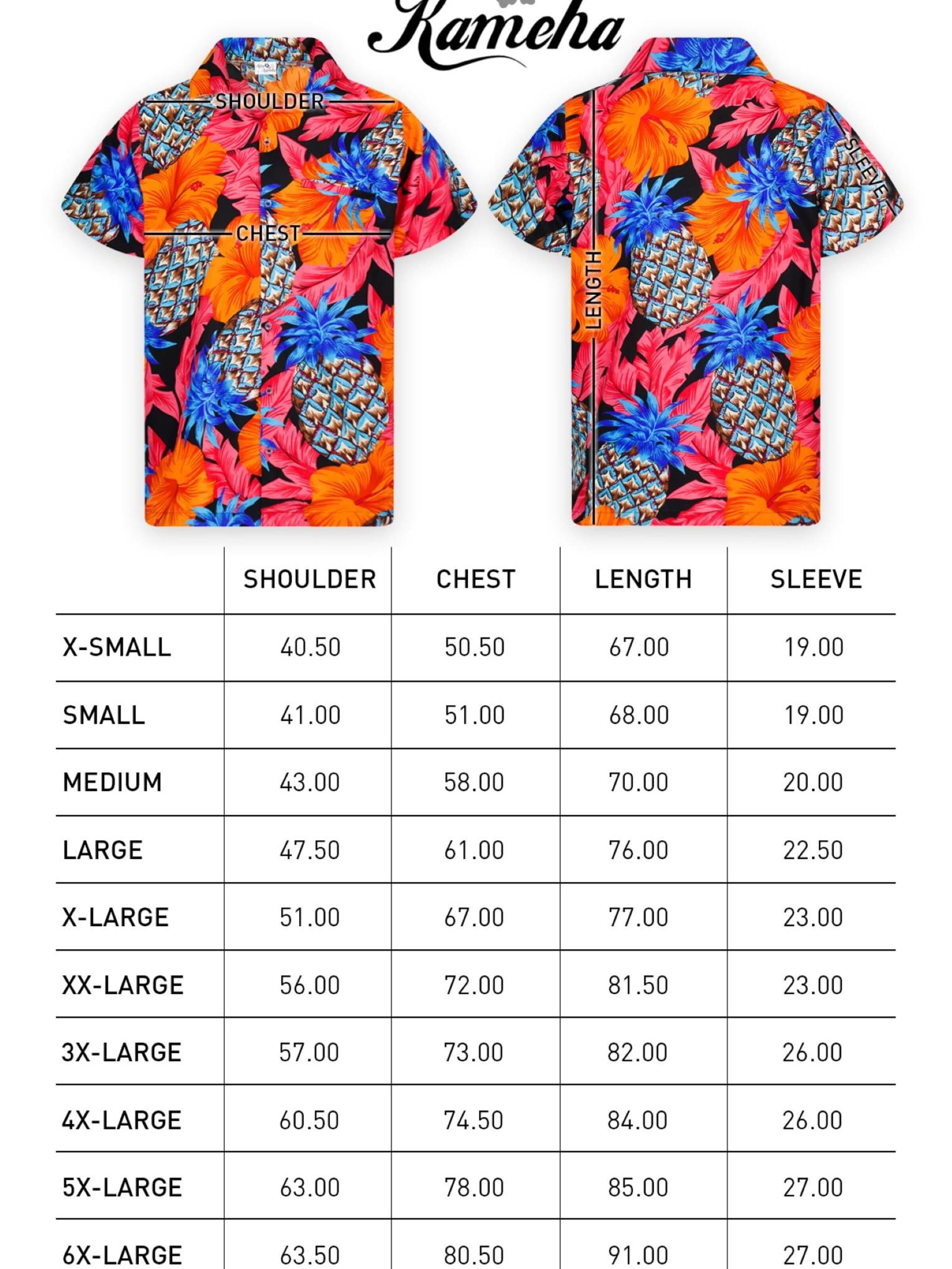 King Kameha Shirt 'Pineapple Hibiscus Black Line' in Rood