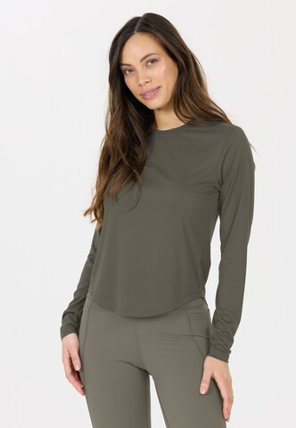 Athlecia Langarmshirt Doja in Grau: Vorderseite