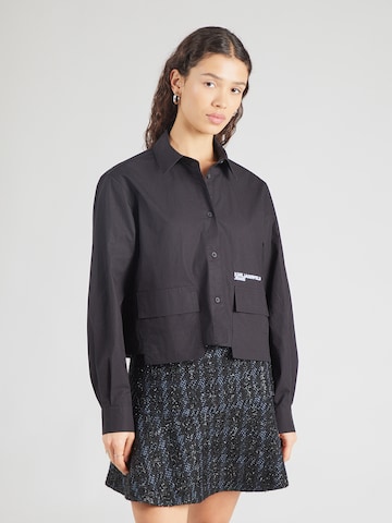 KARL LAGERFELD JEANS Blouse in Zwart: voorkant