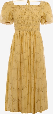 Robe usha BLACK LABEL en jaune : devant