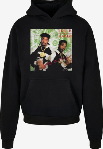 Merchcode Sweatshirt 'Eric B & Rakim - Paid in full' in Zwart: voorkant