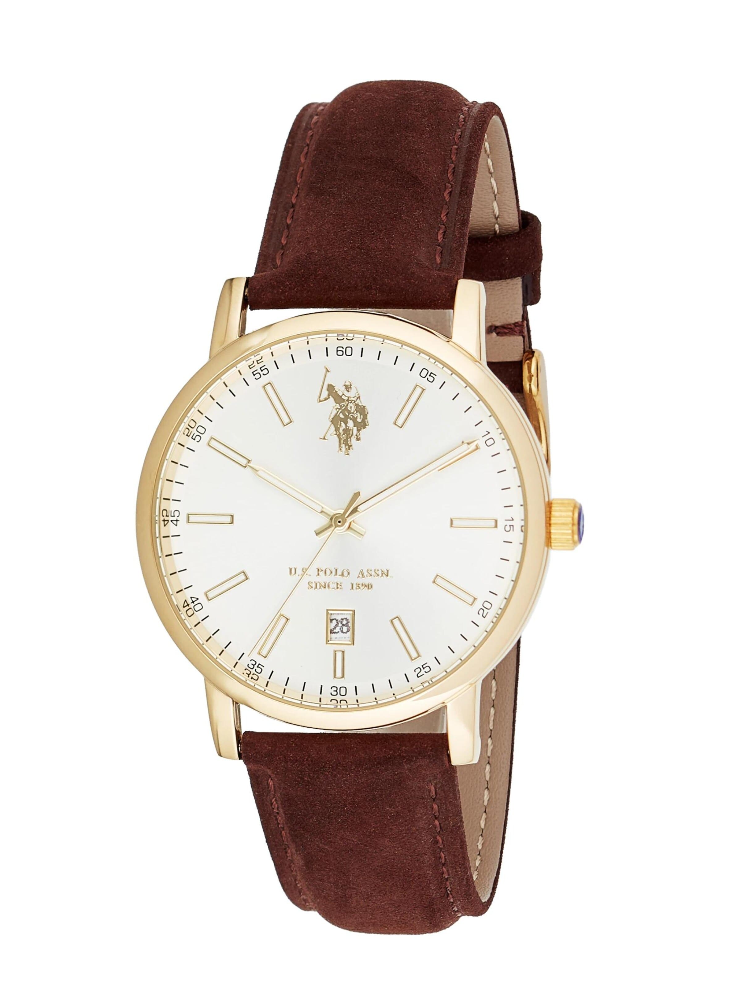 U.S. POLO ASSN. Analog watch 'Melville' in Yellow: front