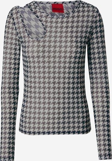 HUGO Paita 'Damecia' värissä vaaleanharmaa / musta, Tuotenäkymä