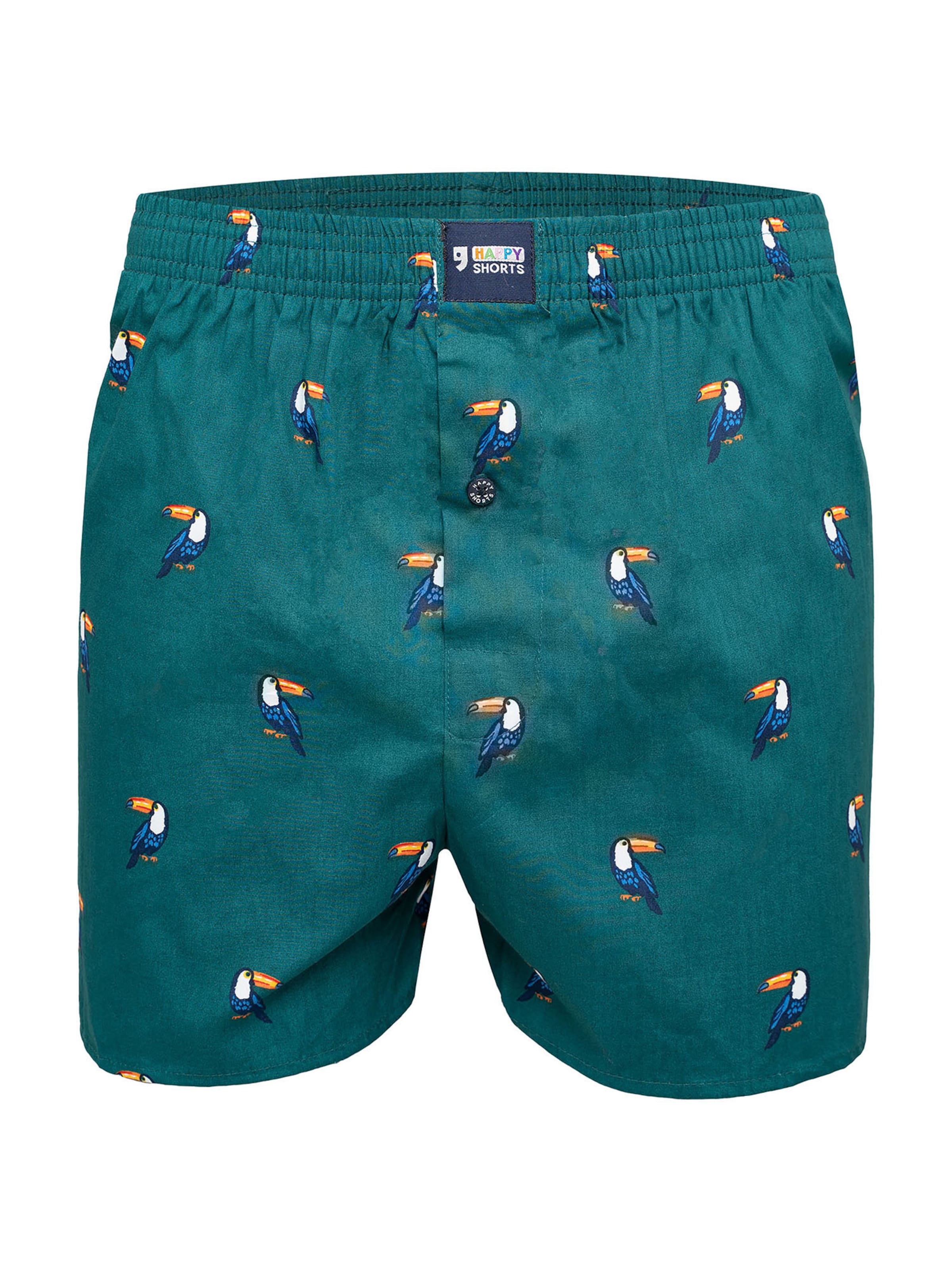 Boxers ' Motive ' Happy Shorts en bleu