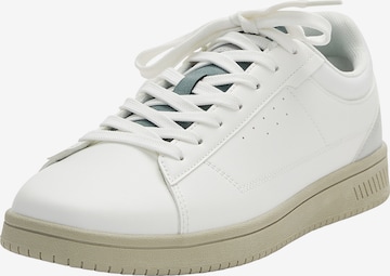 Pull&Bear Låg sneaker i vit: framsida