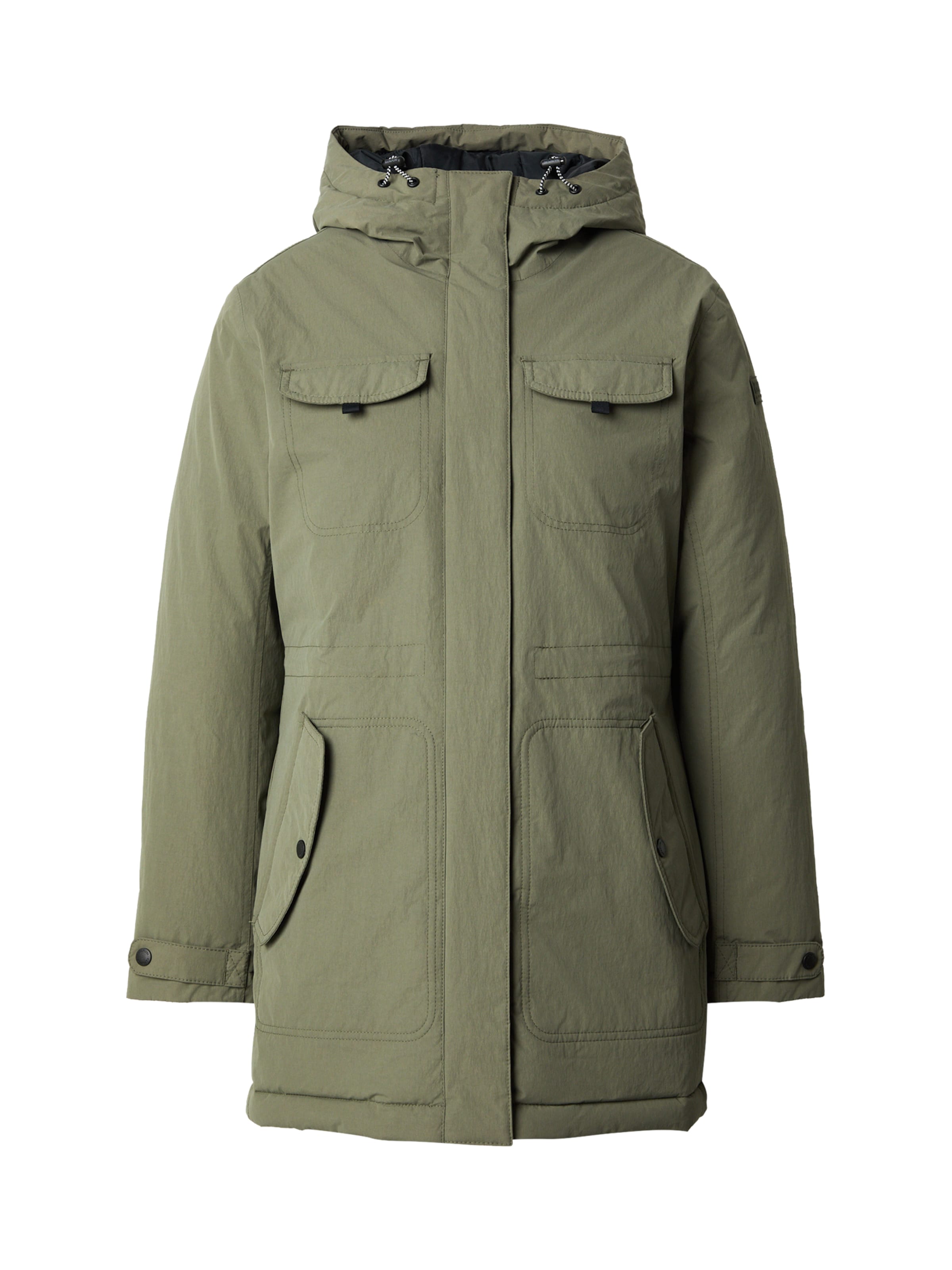 NAPAPIJRI Ανοιξιάτικο και φθινοπωρινό παλτό 'A-CIBIANA' σε πράσινο: μπροστά