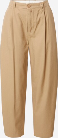 DRYKORN Loose fit Trousers with creases 'EARLY' in Beige: front