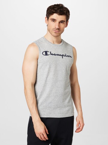 Champion Authentic Athletic Apparel Tričko – šedá: přední strana