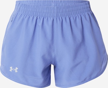 UNDER ARMOUR Normální Sportovní kalhoty 'Fly By' – modrá: přední strana