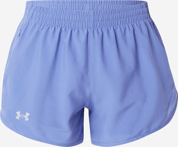 Regular Pantalon de sport 'Fly By' UNDER ARMOUR en bleu : devant