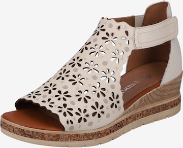 REMONTE Sandals in Beige: front