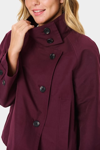 SAINT TROPEZ Between-seasons coat 'Isobel' in Purple